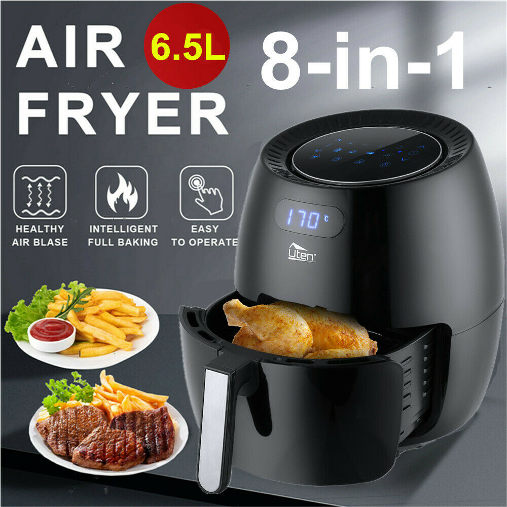 Uten 1800W Power 6.5L Air Fryer Oil Free Healthy Cooker Oven Low Fat ...